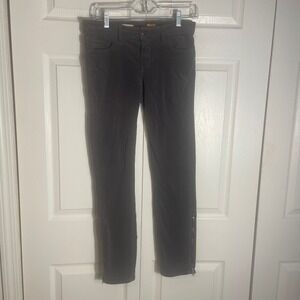 Pilcro and the Letterpress Corduroy Stet Pants Women 27 Gray Skinny Zip‎ Ankle